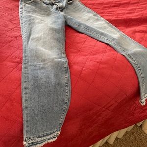 Loft outlet jeans, double frayed hem